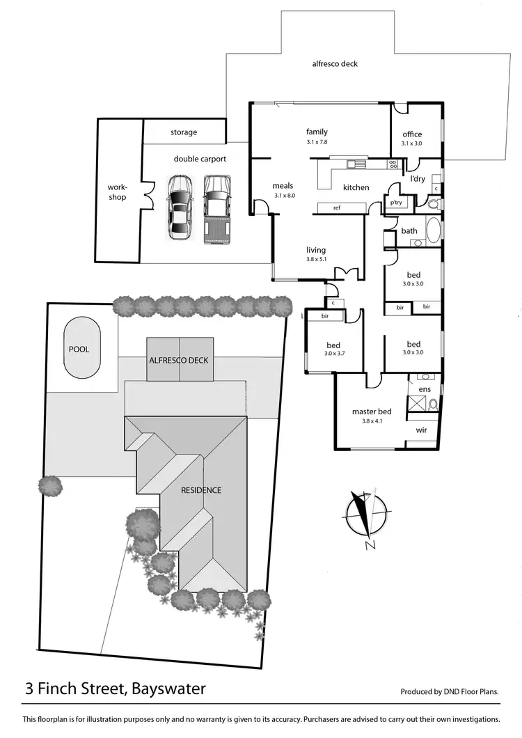Floorplan of Homely house listing, 3 Finch Street, Bayswater VIC 3153