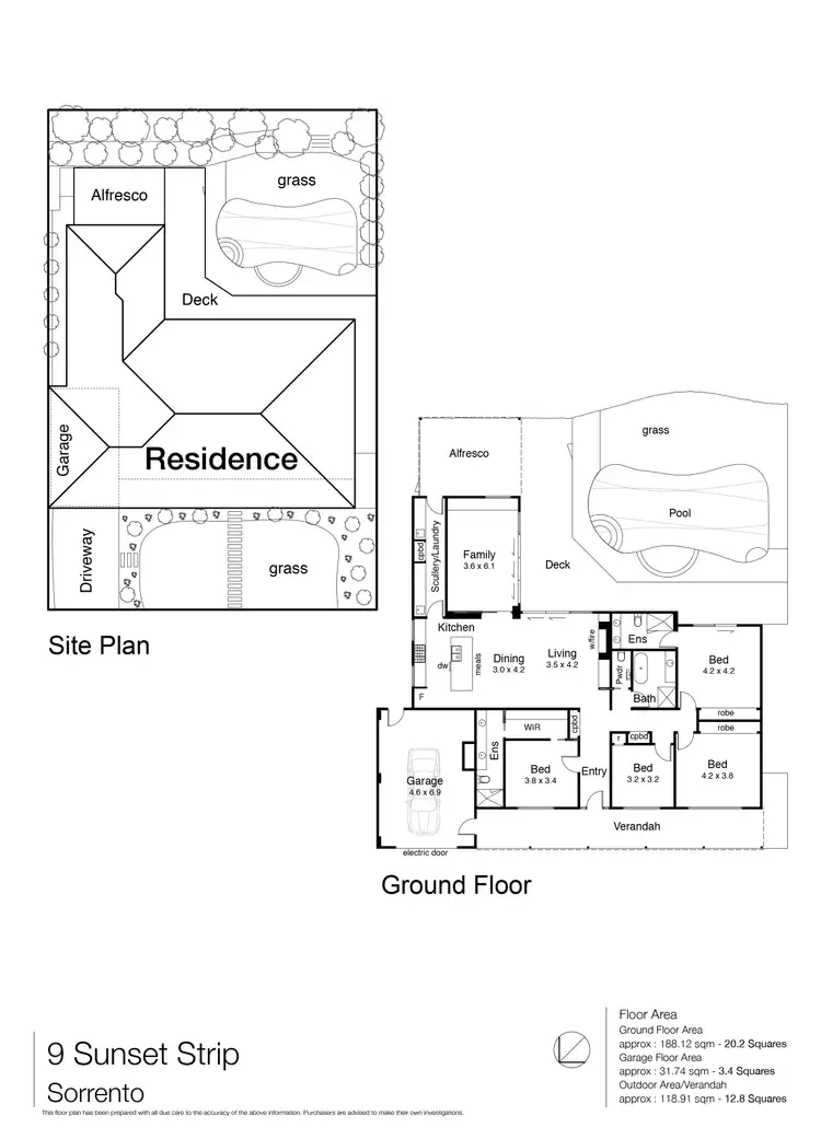 Floorplan of Homely house listing, 9 Sunset Strip, Sorrento VIC 3943