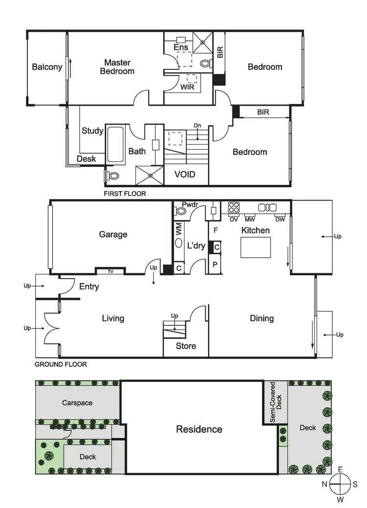 Floorplan of Homely townhouse listing, 667B Inkerman Road, Caulfield North VIC 3161