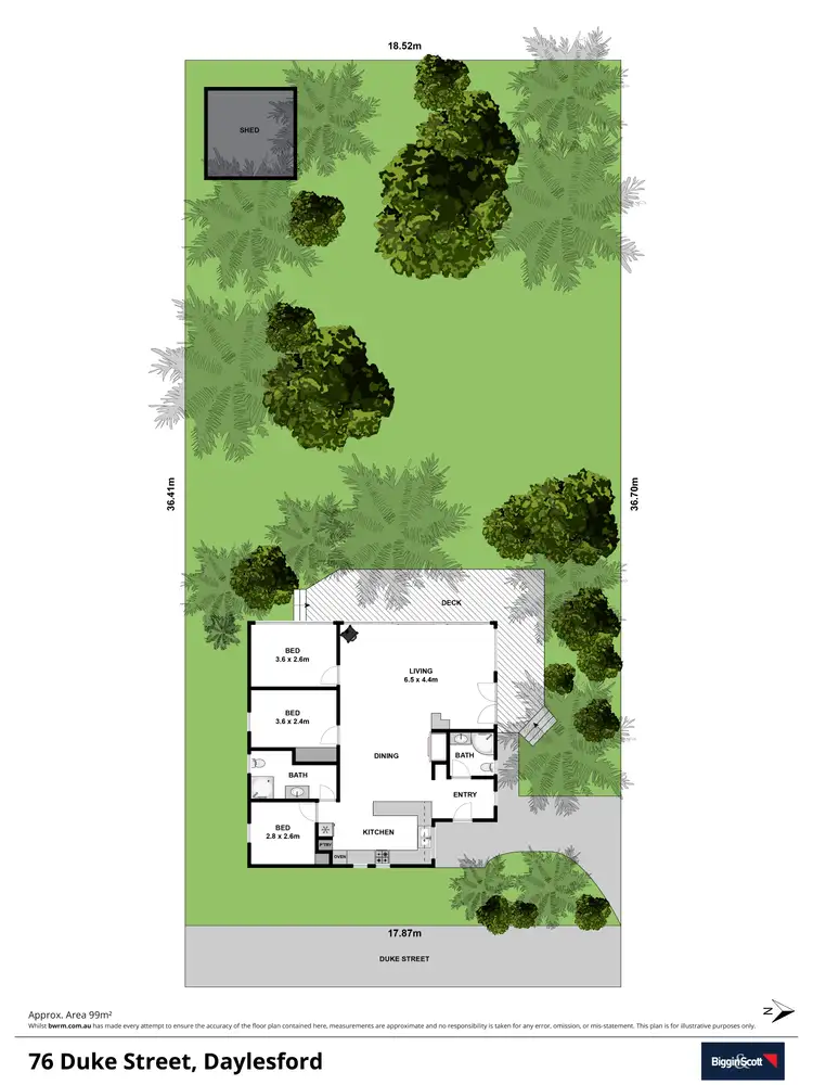 Floorplan of Homely house listing, 76 Duke Street, Daylesford VIC 3460