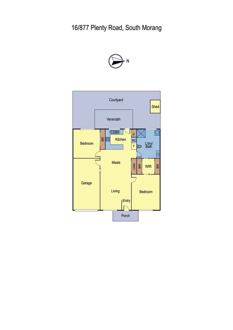 Floorplan of Homely villa listing, 16/877 Plenty Road, South Morang VIC 3752