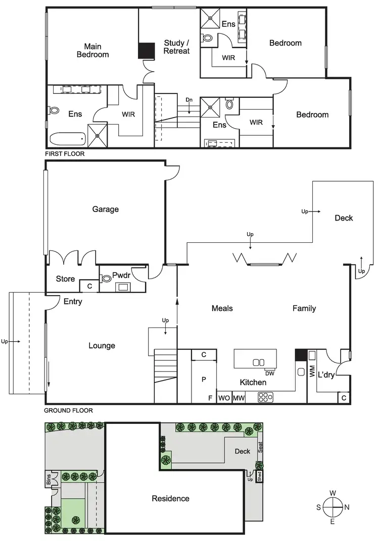 Floorplan of Homely townhouse listing, 24A Bealiba Road, Caulfield South VIC 3162
