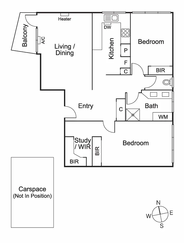 Floorplan of Homely apartment listing, 21/181 Power Street, Hawthorn VIC 3122