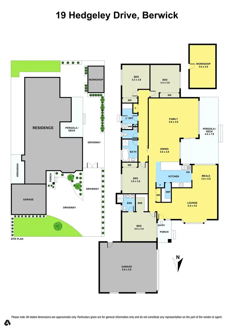Floorplan of Homely house listing, 19 Hedgeley Drive, Berwick VIC 3806