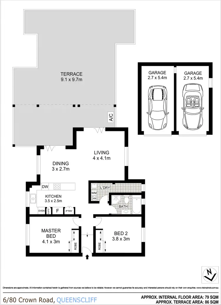 Floorplan of Homely apartment listing, 6/80 Crown Road, Queenscliff NSW 2096
