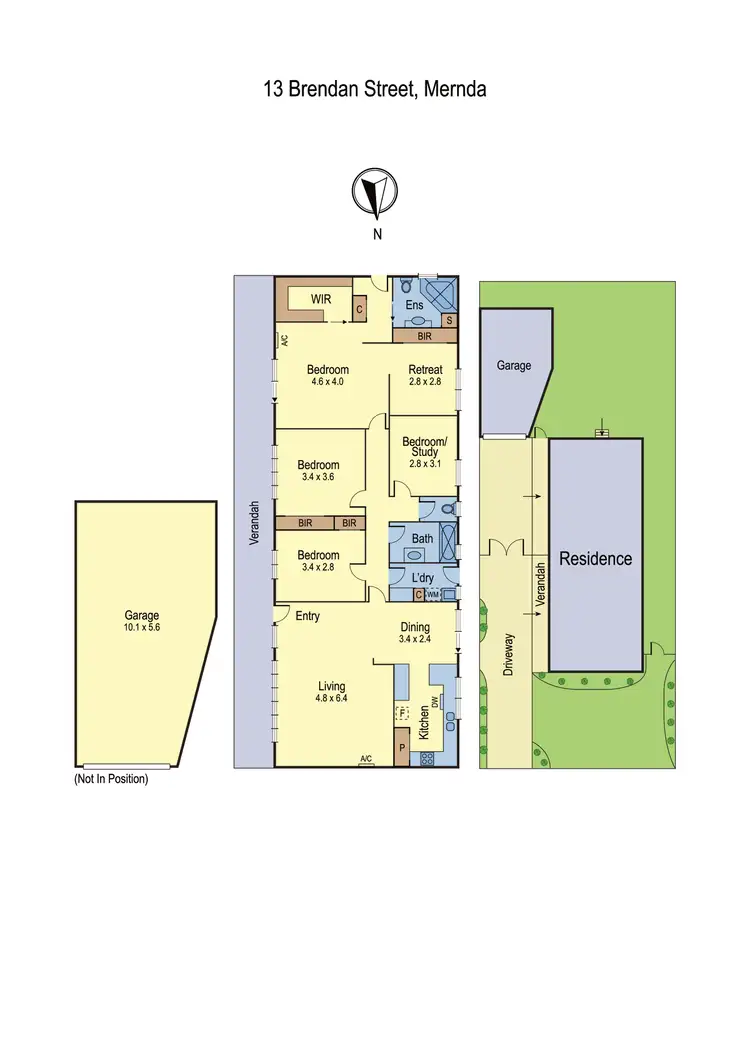 Floorplan of Homely house listing, 13 Brendan Street, Mernda VIC 3754
