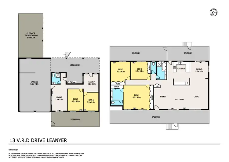 Floorplan of Homely house listing, 13 V.R.D Drive, Leanyer NT 812