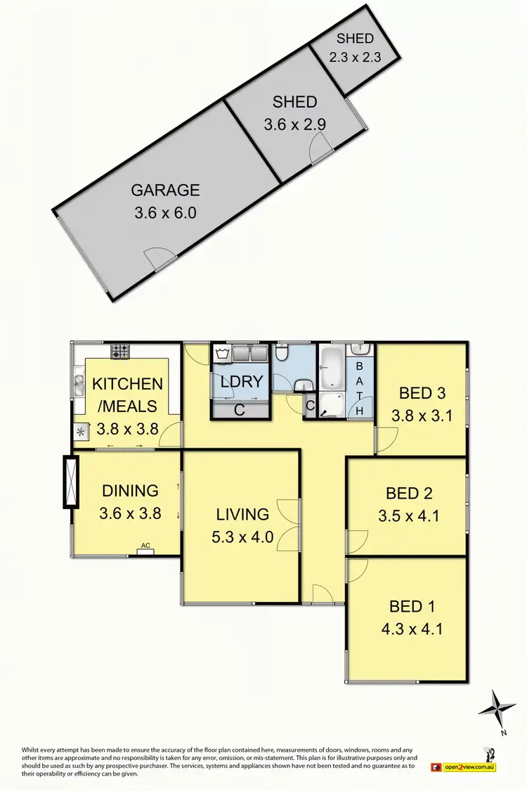 Floorplan of Homely house listing, 3A Ormond Road, West Footscray VIC 3012