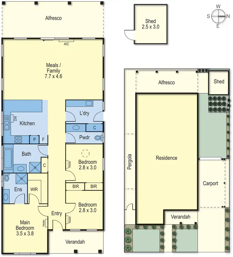 Floorplan of Homely house listing, 11 Gardenia Place, Whittlesea VIC 3757