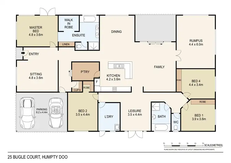 Floorplan of Homely house listing, 25 Bugle Court, Humpty Doo NT 836