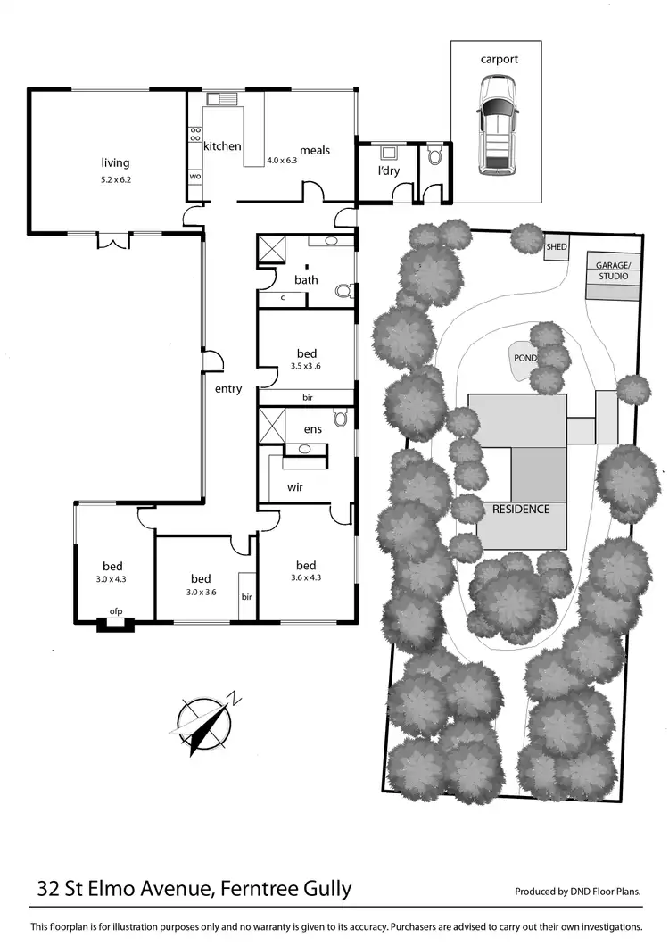 Floorplan of Homely house listing, 32 St Elmo Avenue, Ferntree Gully VIC 3156