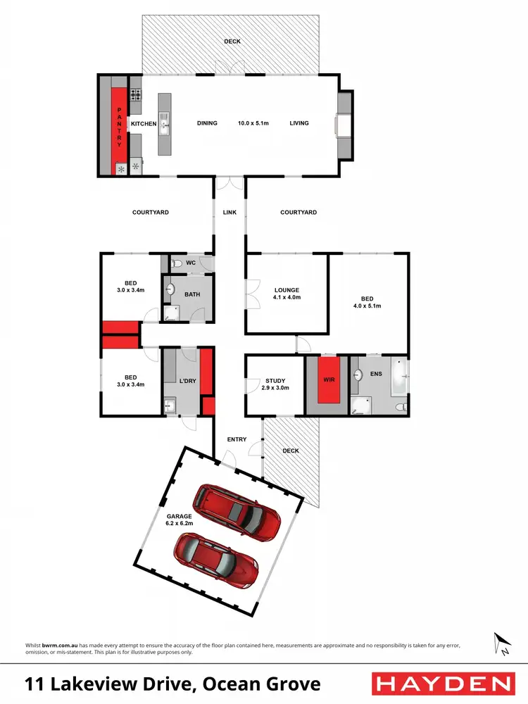Floorplan of Homely house listing, 11 Lakeview Drive, Ocean Grove VIC 3226
