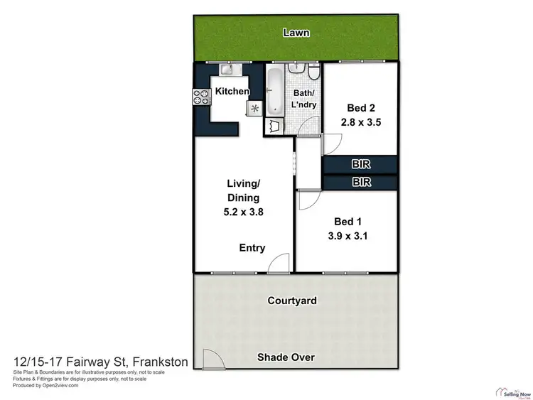 Floorplan of Homely unit listing, Unit 12/15-17 Fairway Street, Frankston VIC 3199