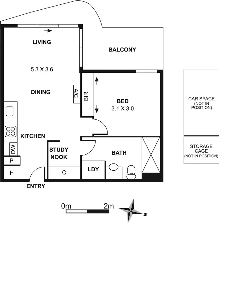 Floorplan of Homely apartment listing, 6102/172 Edward Street, Brunswick East VIC 3057