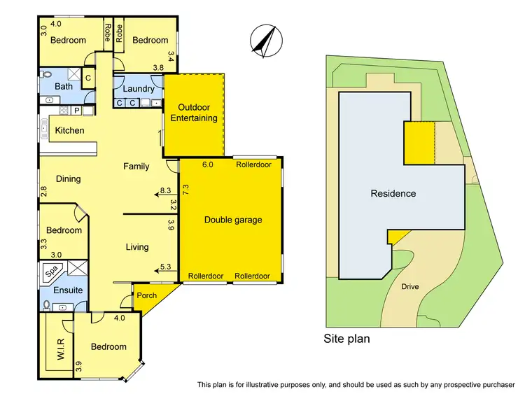 Floorplan of Homely house listing, 14 Arthur Streeton Drive, Yallambie VIC 3085