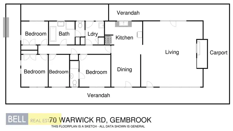 Floorplan of Homely house listing, 70 Warwick Road, Gembrook VIC 3783