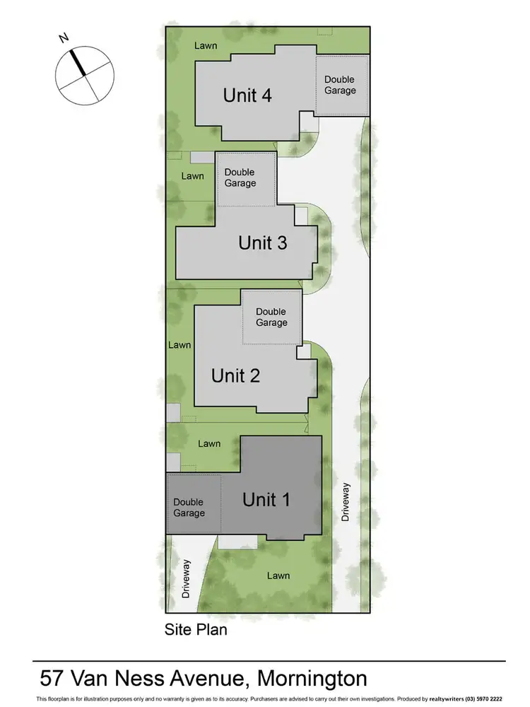Floorplan of Homely house listing, 1/57 Van Ness Avenue, Mornington VIC 3931
