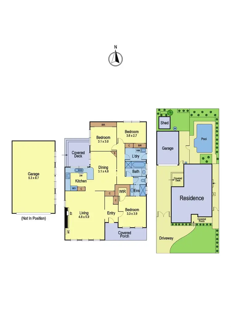 Floorplan of Homely house listing, 8 Chaucer Crescent, Bundoora VIC 3083