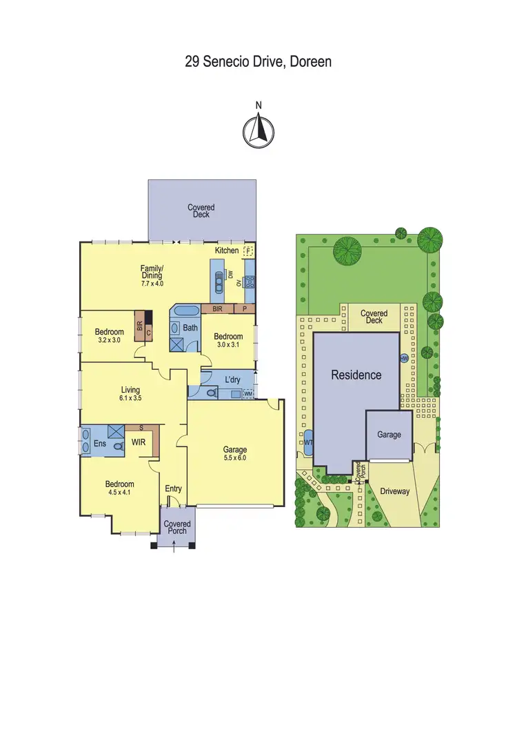 Floorplan of Homely house listing, 29 Senecio Drive, Doreen VIC 3754