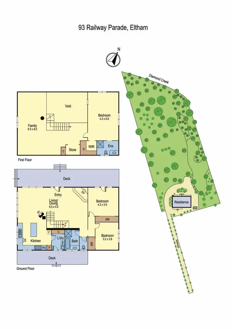 Floorplan of Homely house listing, 93 Railway Parade, Eltham VIC 3095