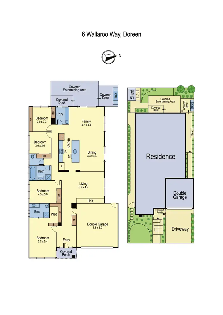 Floorplan of Homely house listing, 6 Wallaroo Way, Doreen VIC 3754