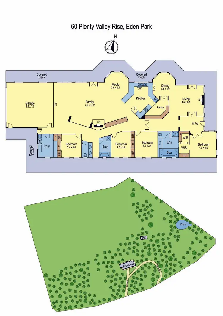 Floorplan of Homely house listing, 60 Plenty Valley Rise, Eden Park VIC 3757