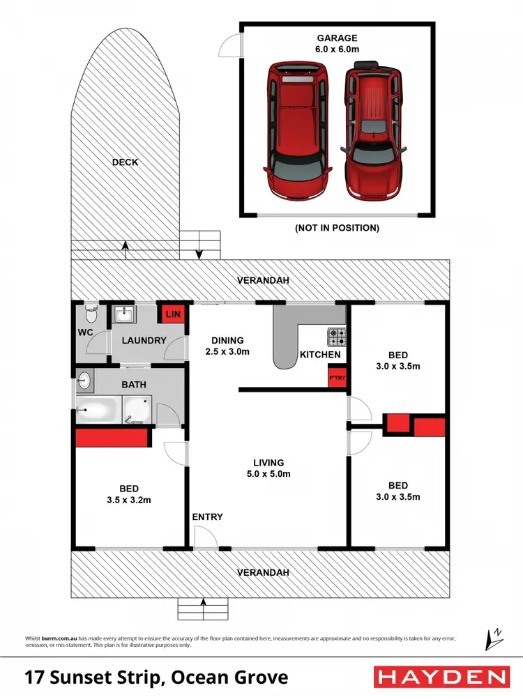 Floorplan of Homely house listing, 17 Sunset Strip, Ocean Grove VIC 3226