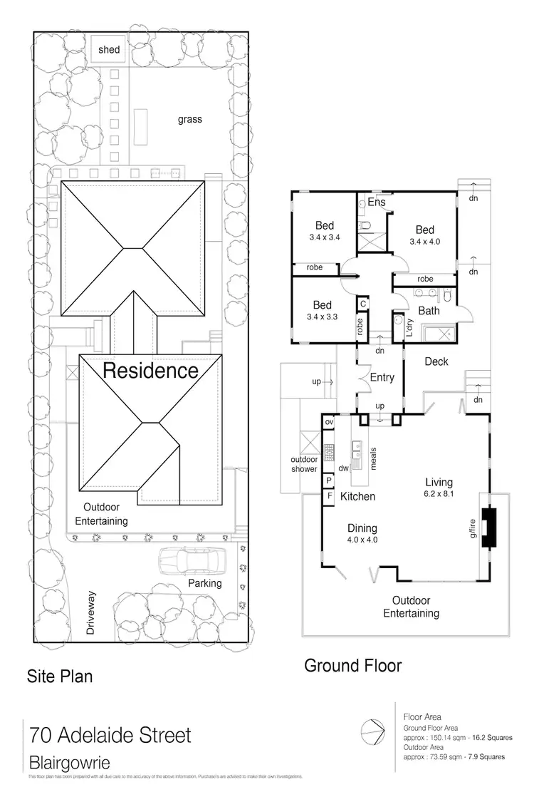 Floorplan of Homely house listing, 70 Adelaide Street, Blairgowrie VIC 3942