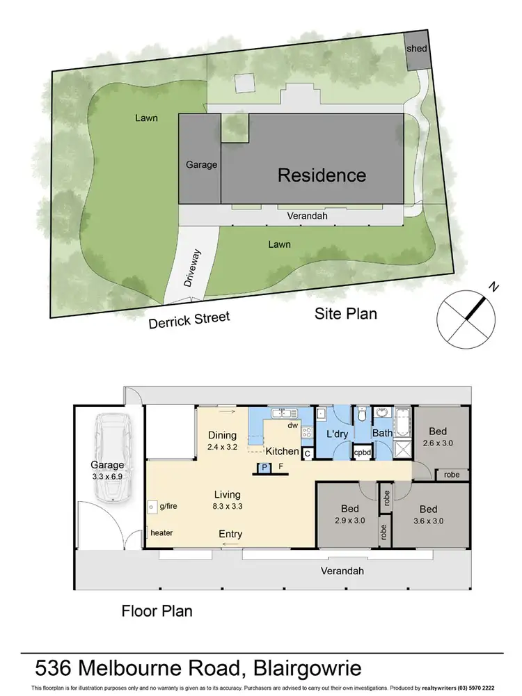 Floorplan of Homely house listing, 536 Melbourne Road, Blairgowrie VIC 3942