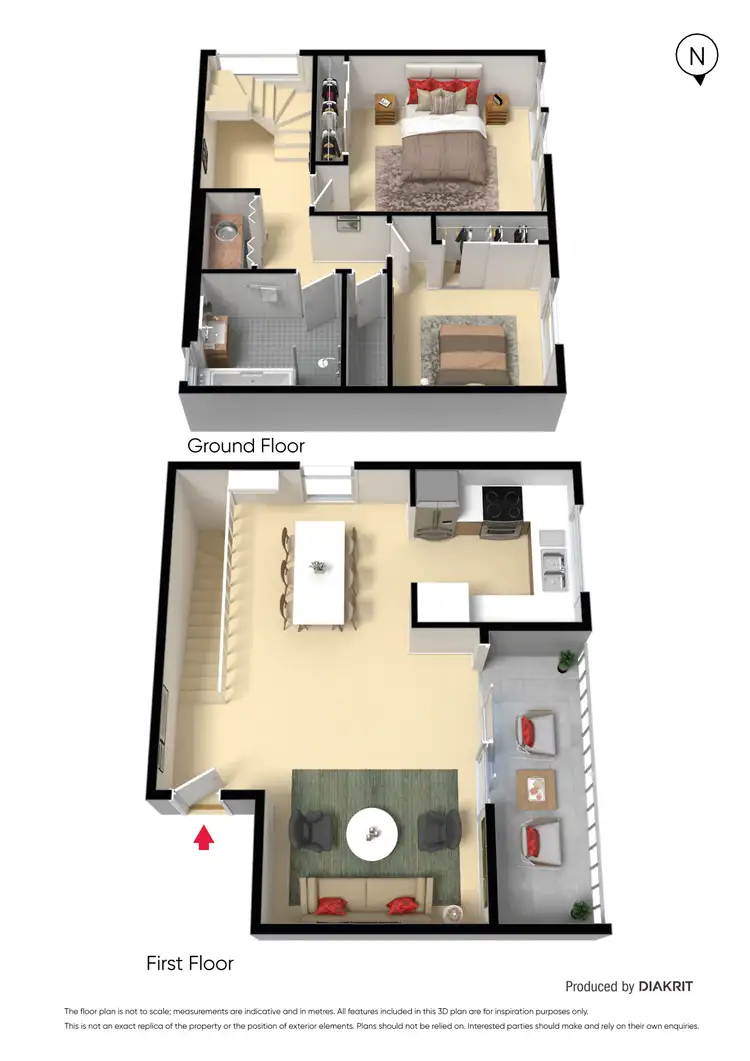 Floorplan of Homely unit listing, 12/396 Nepean Highway, Frankston VIC 3199