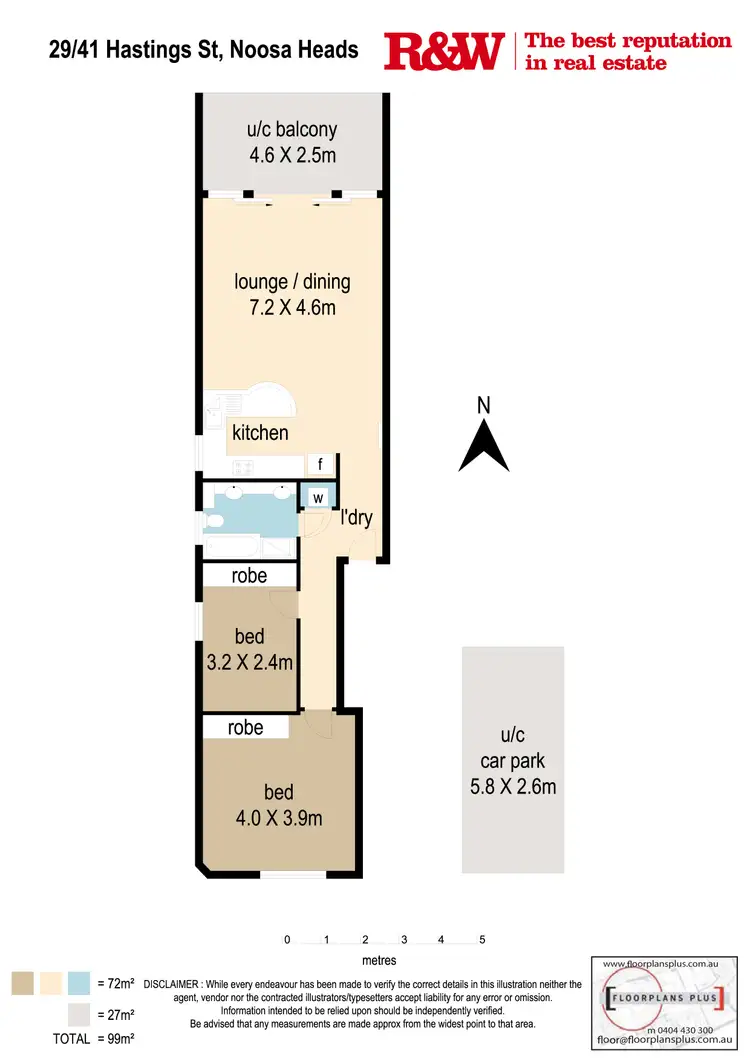 Floorplan of Homely apartment listing, 29/41 'Fairshore' Hastings Street, Noosa Heads QLD 4567