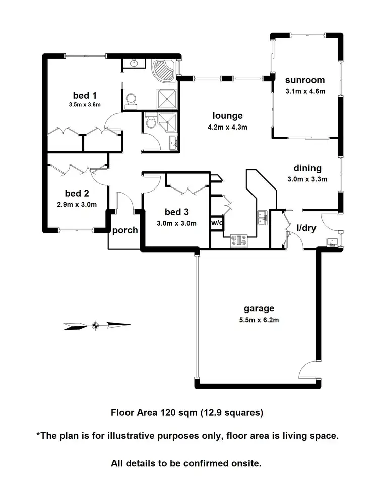 Floorplan of Homely unit listing, 2/174 Surrey Road, Blackburn VIC 3130