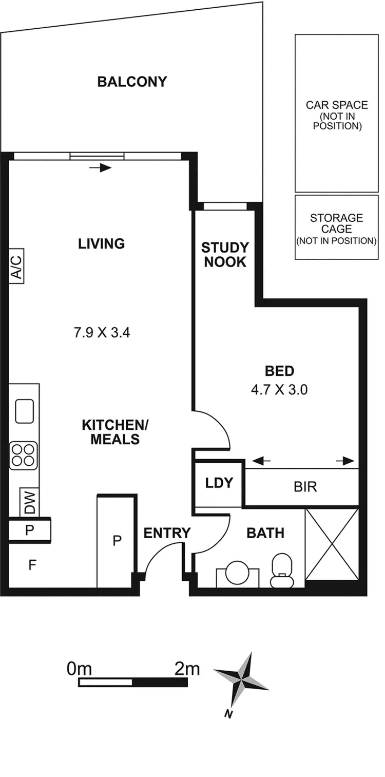 Floorplan of Homely apartment listing, 1615/176 Edward Street, Brunswick East VIC 3057