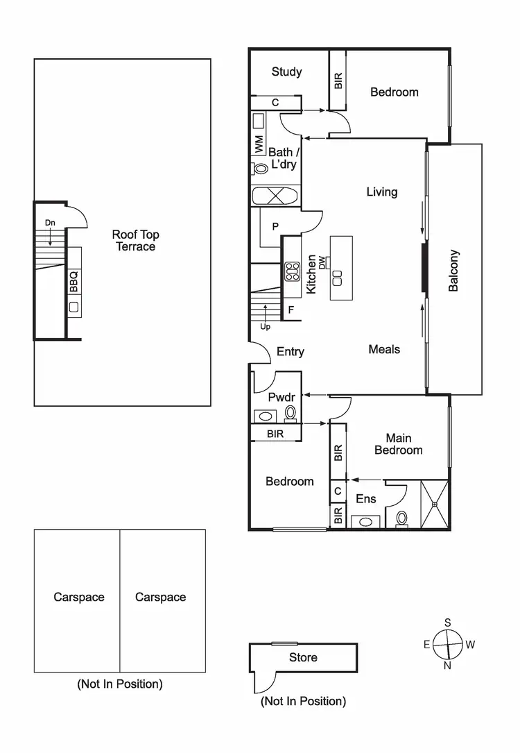 Floorplan of Homely apartment listing, 406/81 Asling Street, Brighton VIC 3186