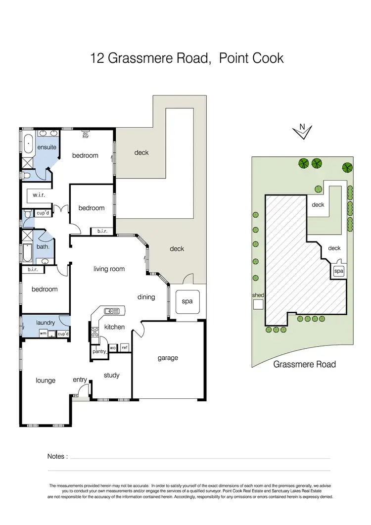 Floorplan of Homely house listing, 12 Grassmere Road, Point Cook VIC 3030