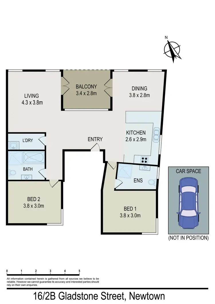 Floorplan of Homely apartment listing, 16/2B Gladstone Street, Newtown NSW 2042