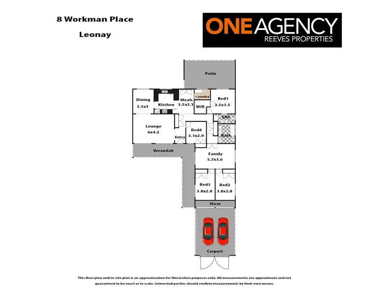 Floorplan of Homely house listing, 8 Workman Place, Leonay NSW 2750