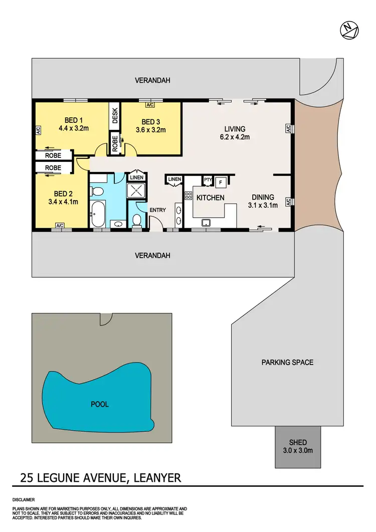 Floorplan of Homely house listing, 25 Legune Avenue, Leanyer NT 812