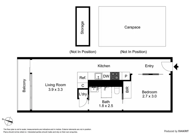 Floorplan of Homely apartment listing, 1302/65 Coventry Street, Southbank VIC 3006