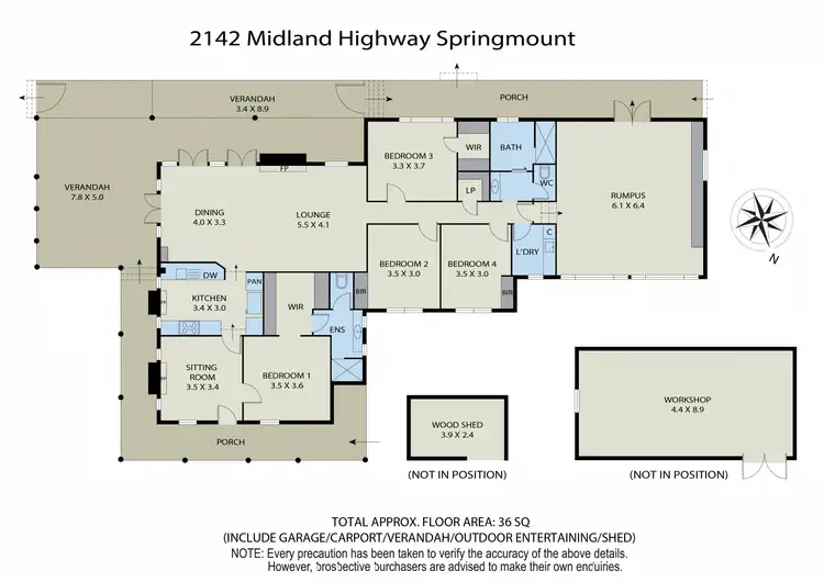 Floorplan of Homely house listing, 2142 Midland Highway, Springmount VIC 3364