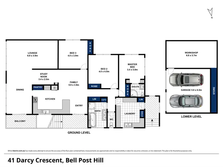 Floorplan of Homely house listing, 41 Darcy Crescent, Bell Post Hill VIC 3215