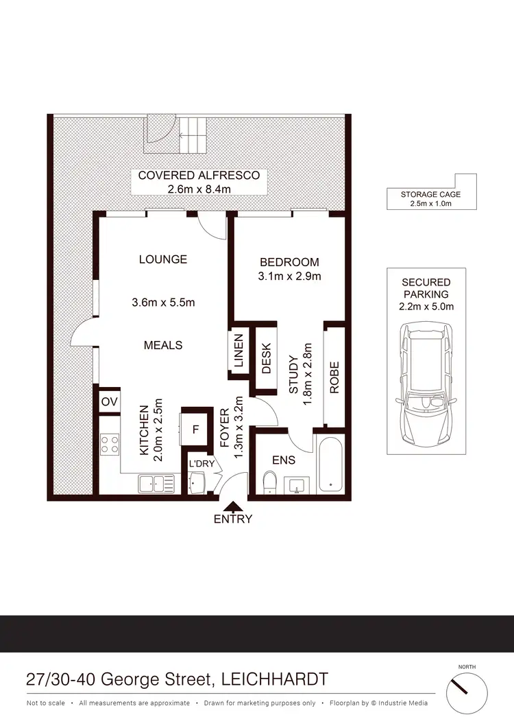 Floorplan of Homely apartment listing, 27/30-40 George Street, Leichhardt NSW 2040