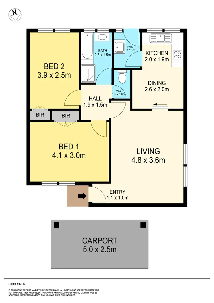 Floorplan of Homely unit listing, 1/115 Albert Street, Ballarat Central VIC 3350
