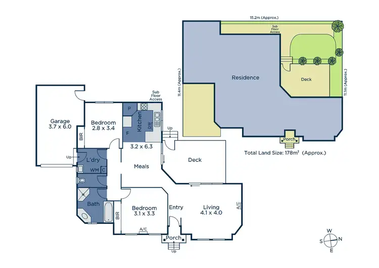 Floorplan of Homely unit listing, 2/105 Esdale Street, Nunawading VIC 3131