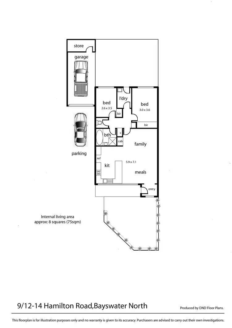 Floorplan of Homely unit listing, 9/12-14 Hamilton Road, Bayswater North VIC 3153