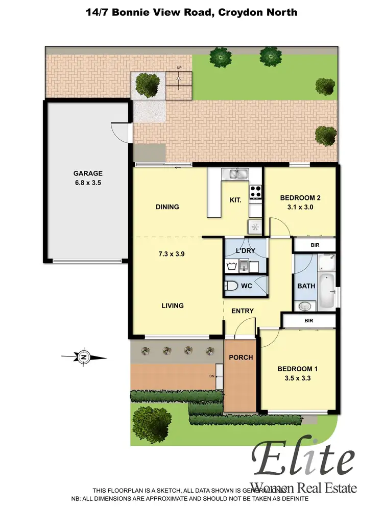 Floorplan of Homely unit listing, 14/7 Bonnie View Road, Croydon North VIC 3136