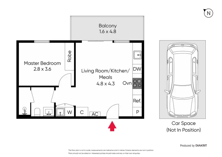 Floorplan of Homely apartment listing, 103/82 Hotham Street, St Kilda East VIC 3183
