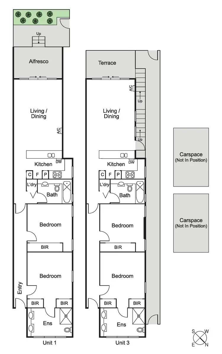 Floorplan of Homely block of units listing, 1-4/3 Cyril Street, Elwood VIC 3184