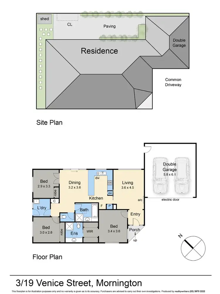 Floorplan of Homely unit listing, 3/19 Venice Street, Mornington VIC 3931