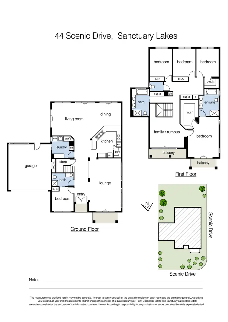Floorplan of Homely house listing, 44 Scenic Drive, Sanctuary Lakes VIC 3030